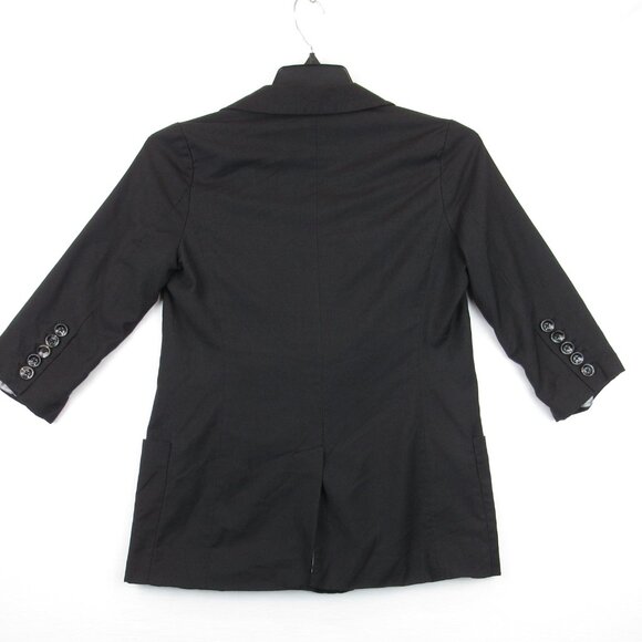 XXI Blazer Jacket Junior's Size M Black Lined 1 Button Party Formal Blazer - Picture 5 of 14